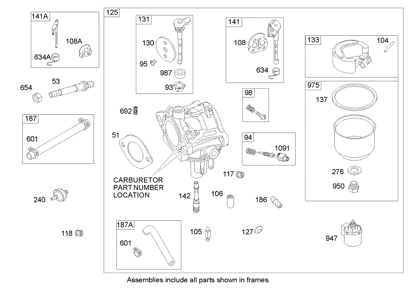 Carburetor Assembly Briggs and Stratton 31H777 0177 E1