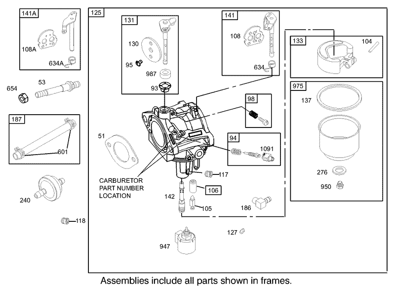 Carburetor Assembly Briggs and Stratton 31F777 0162 E1