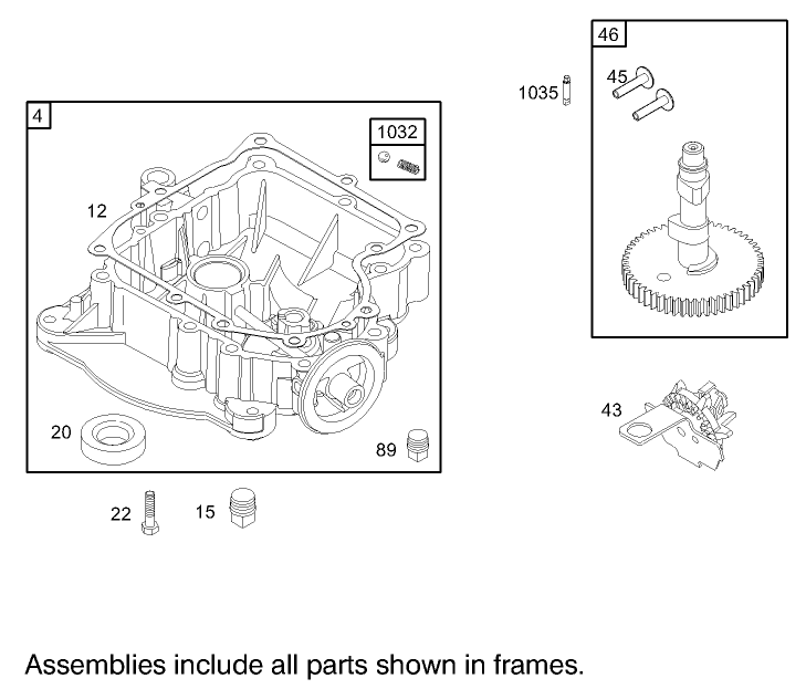 Crankcase Assembly Briggs and Stratton 31F777 0162 E1