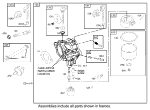 Carburetor Assembly Briggs and Stratton 31F777-0162-E1