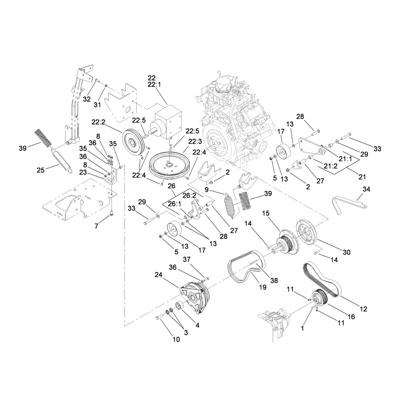 Hydro and Gearbox Assembly