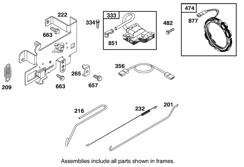 Engine Briggs and Stratton Model 284707 1148 E1