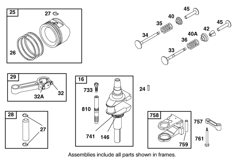 Crankshaft Assembly Engine Briggs And Stratton Model 288707 1142 E1
