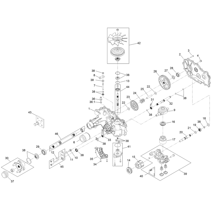 RH Transaxle Assembly No 120-7861