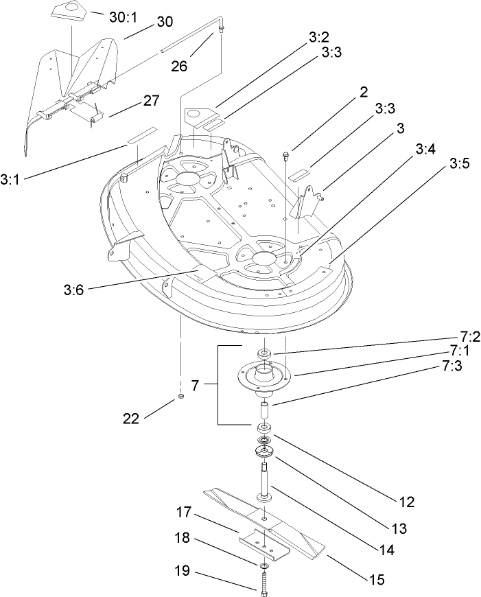 38in Deck Assembly