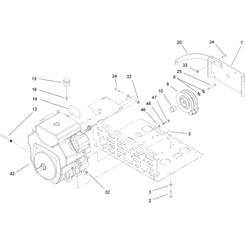 Engine and Clutch Assembly