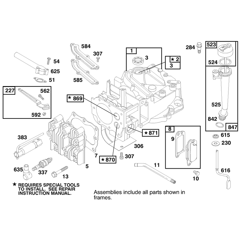 Engine Briggs and Stratton Model 12h807-1760-E1