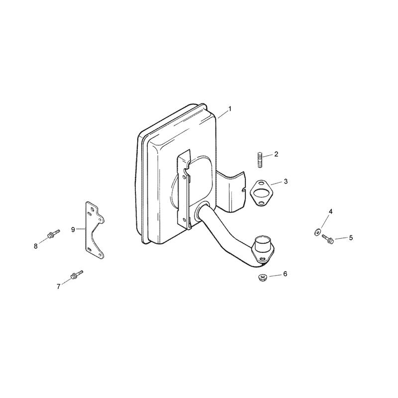 Exhaust Assembly Kohler CV15T-41624