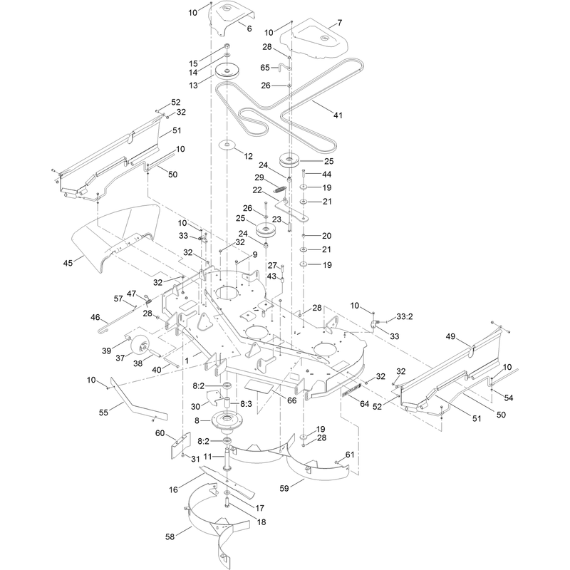 54 Inch Deck Assembly
