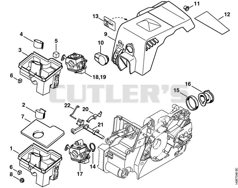 Air filter, Shroud
