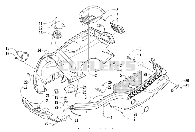 BELLY PAN AND FRONT BUMPER ASSEMBLY [79078]