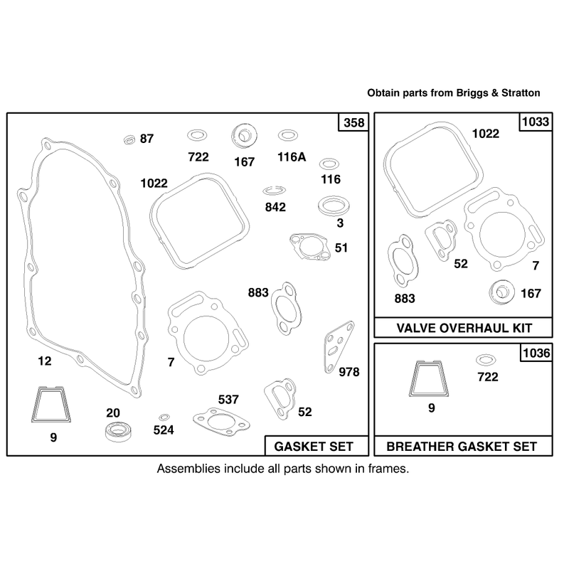 Engine Briggs and Stratton Model 303776-1188-A1