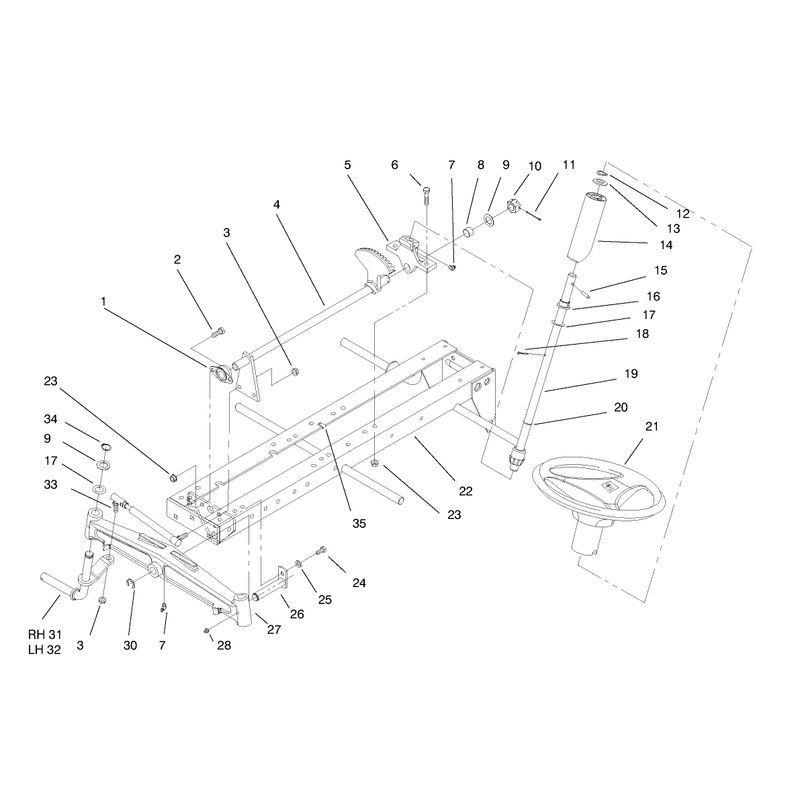 Frame Axle and Steering System