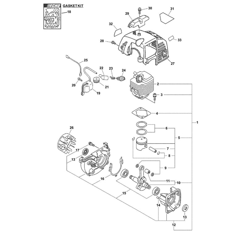 Engine, Short Block, Ignition, Cylinder Cover