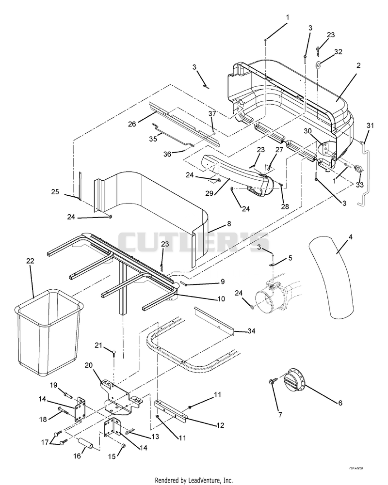 Bagger Cover Assembly