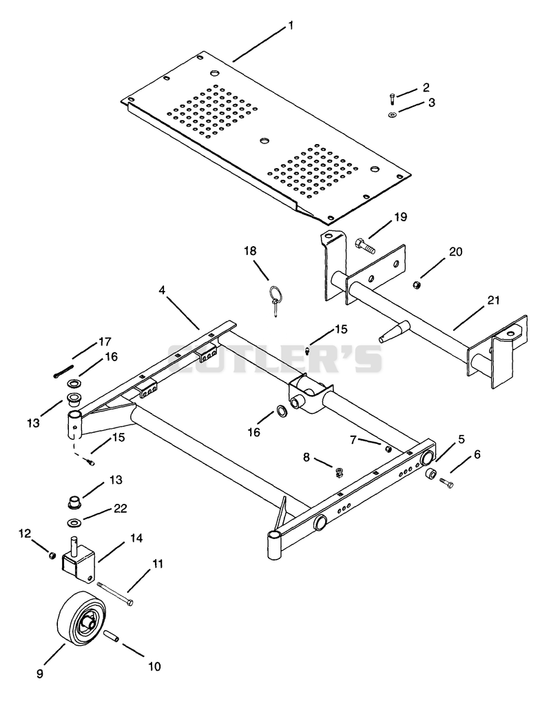 50" MOWER FRAME 1