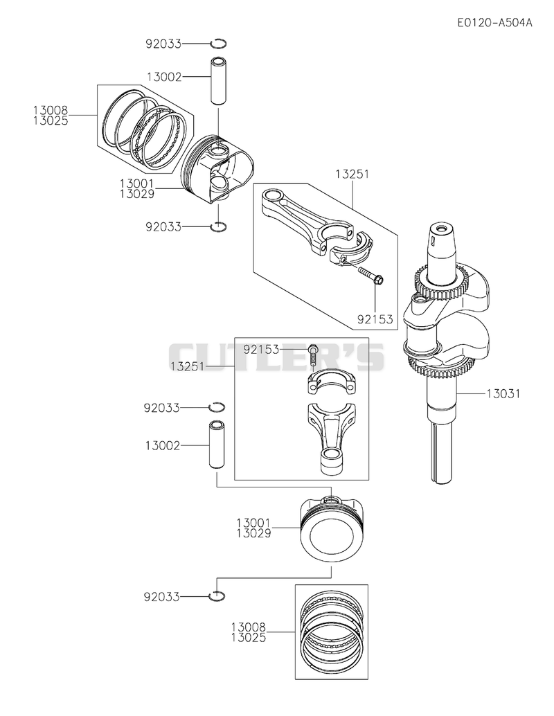 PISTON/CRANKSHAFT
