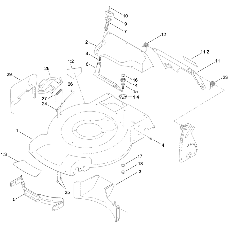 Housing Side Chute and Rear Door Assembly