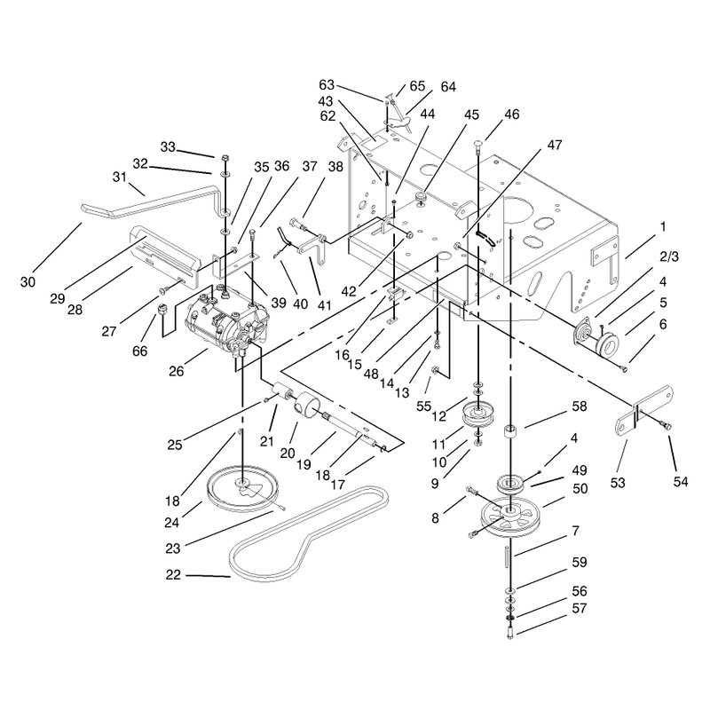 Transmission and Drive Pulley Assembly