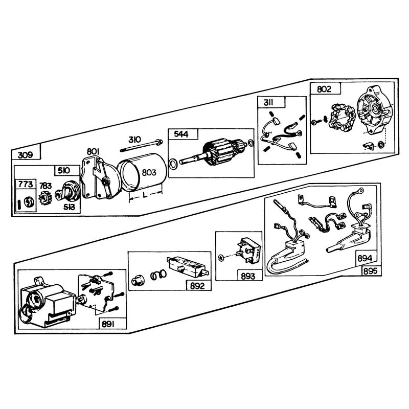 Starter Motor Kit Model No. 37-4630 (optional)