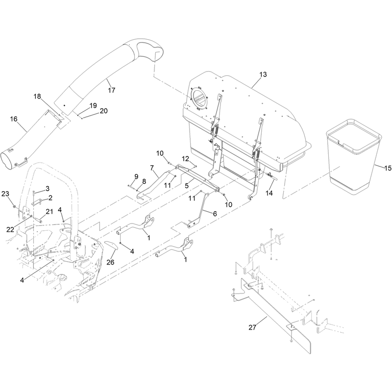 Bagger and Tube Mount Assembly
