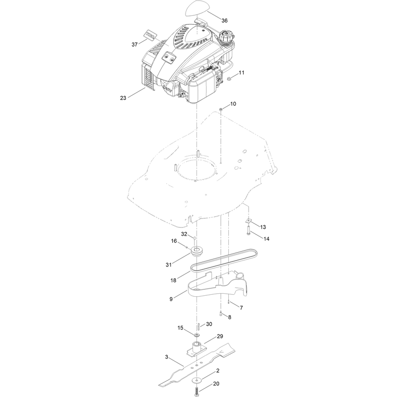 Engine and Blade Assembly