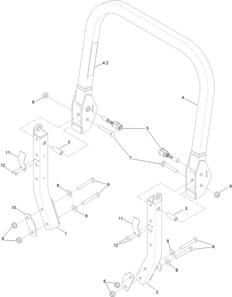 Roll Over Protection System Assembly No 135 5927