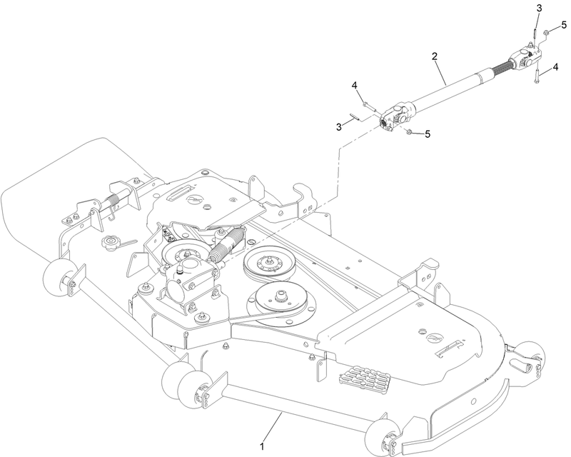 Deck and Driveshaft Assembly