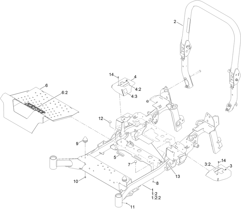 Frame and Roll Over Protection System Assembly