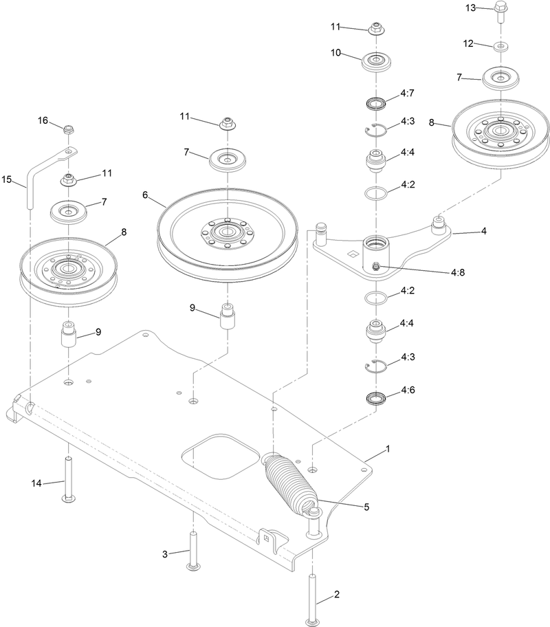 Idler Mount Assembly No 126 3372