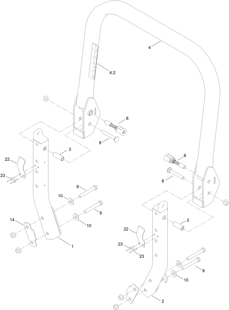 ROPS Assembly No142 9749