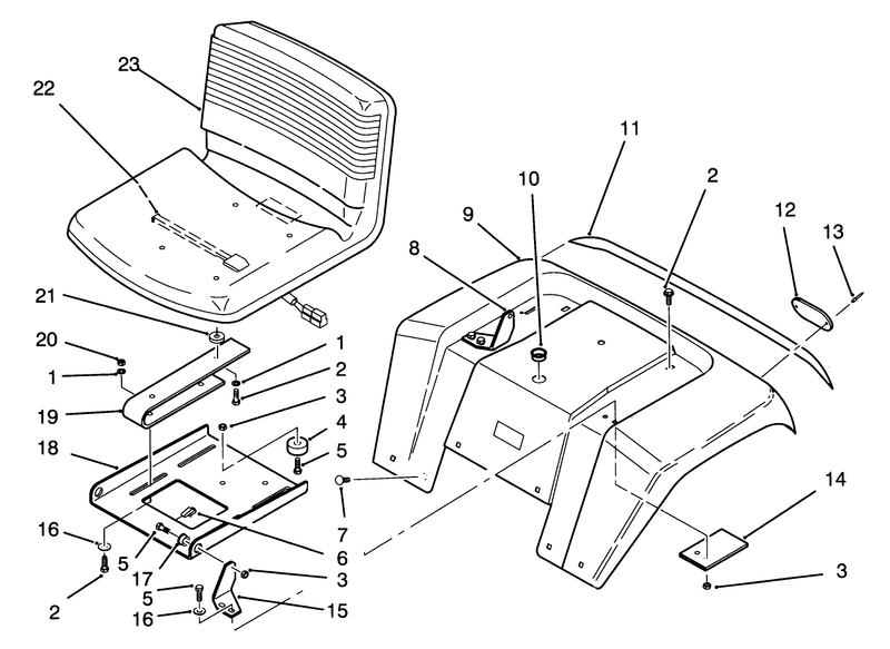 Fender And Seat Assembly