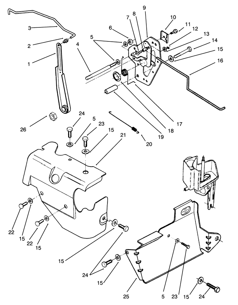 Governor Linkage and Cover Assembly