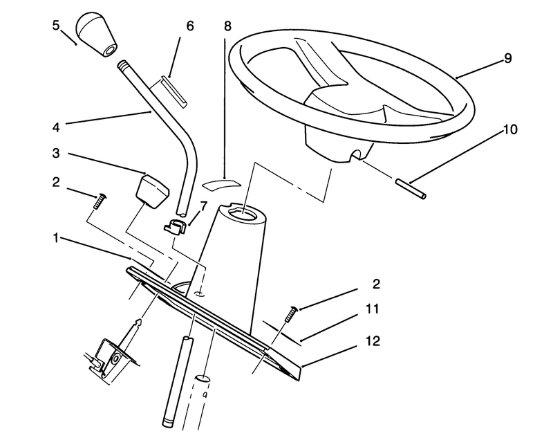 Steering Wheel And Console Assembly