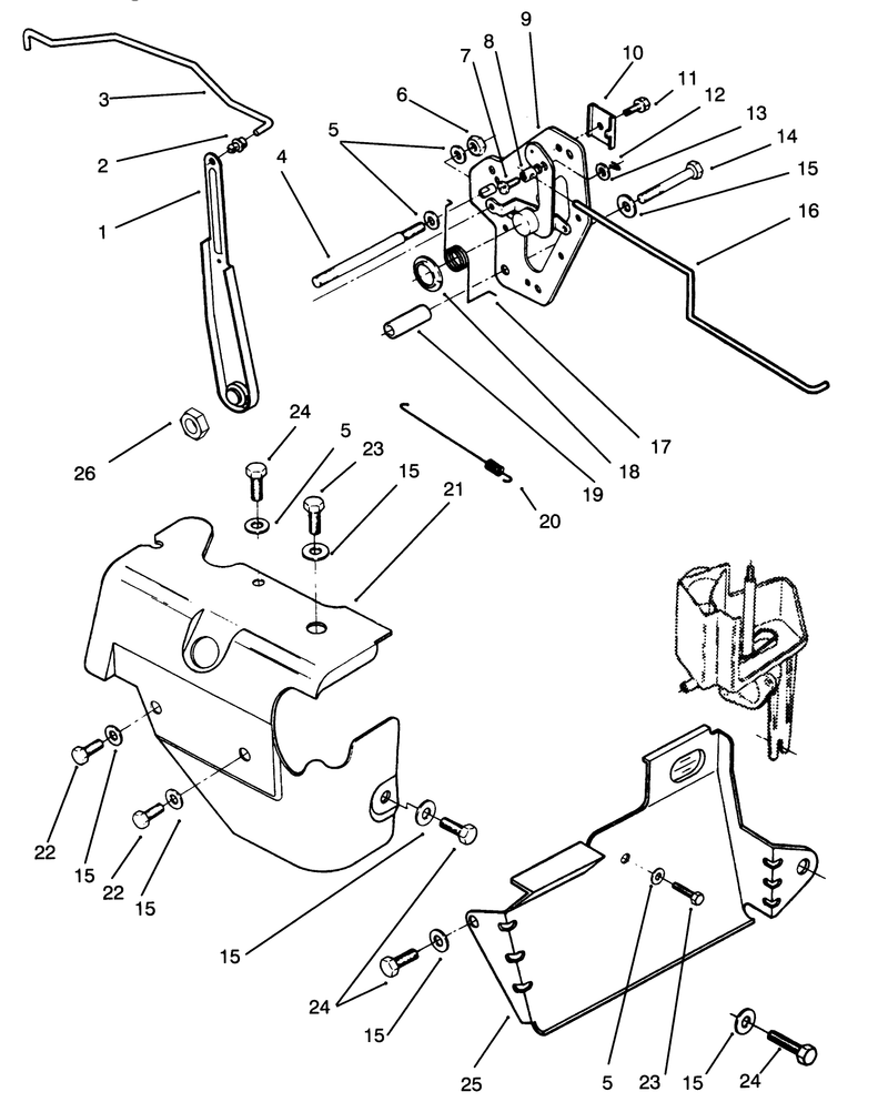 Governor Linkage and Cover Assembly