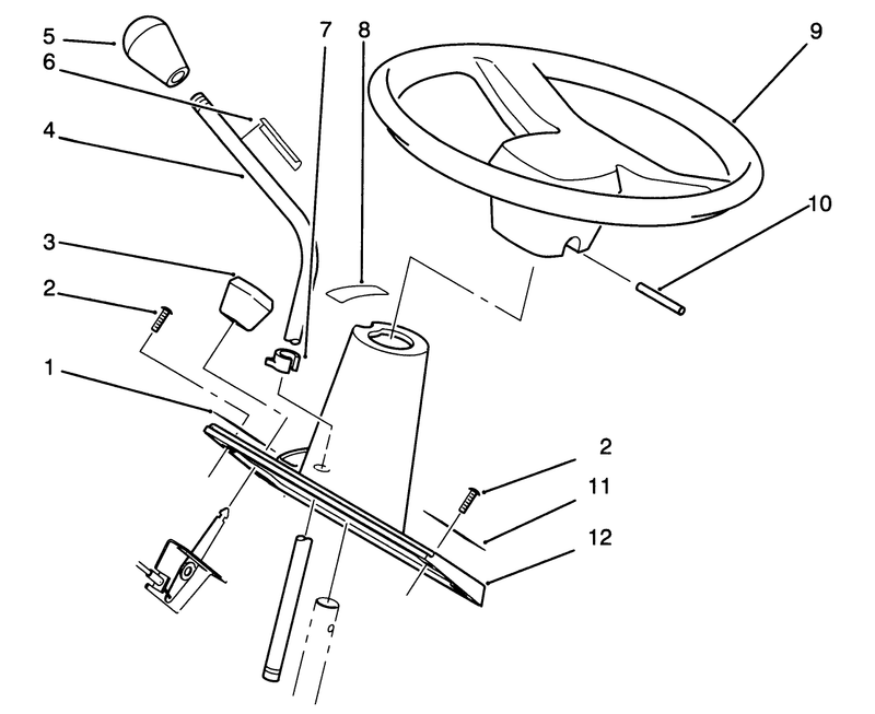 Steering Wheel And Console Assembly