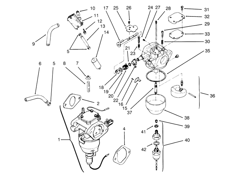 Fuel System kohler Engine Cv16s Ps61514