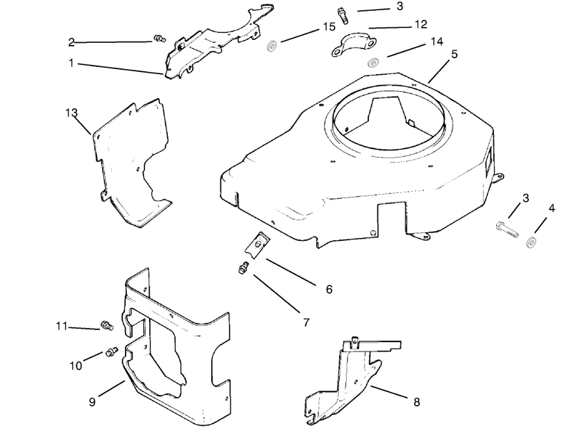 Blower Housing and Baffles Kohler