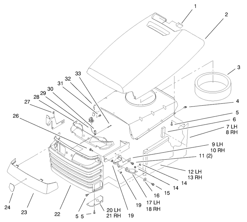 Hood and Grill Assembly