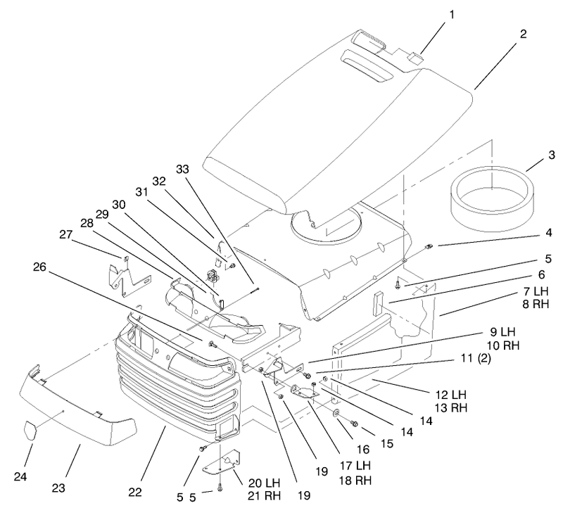 Hood and Grill Assembly