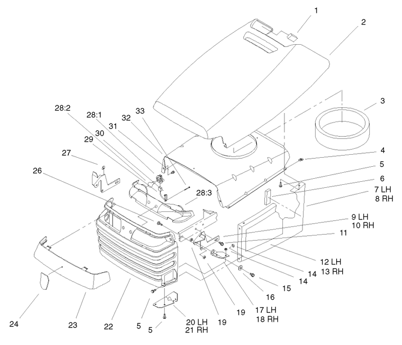 Hood and Grill Assembly