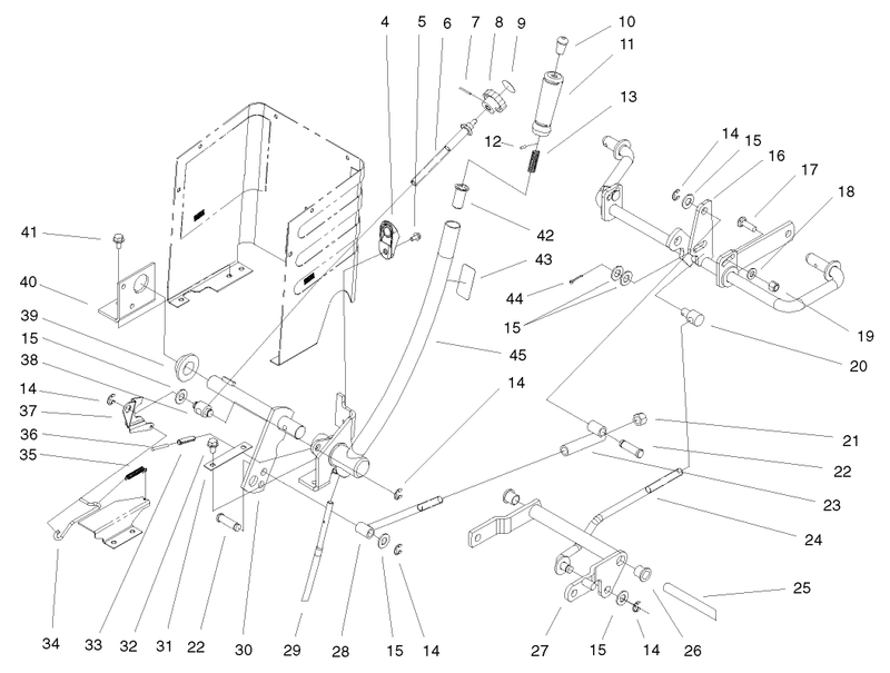Lift Lever and Hoc Assembly