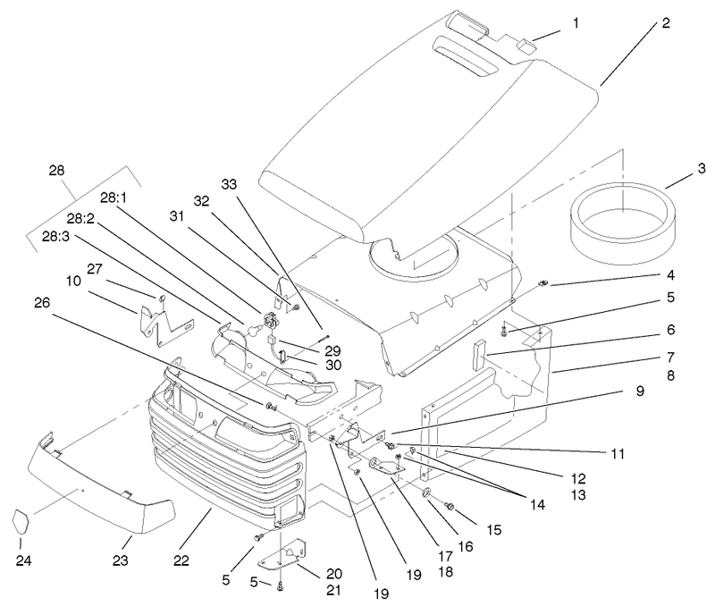Hood And Grill Assembly
