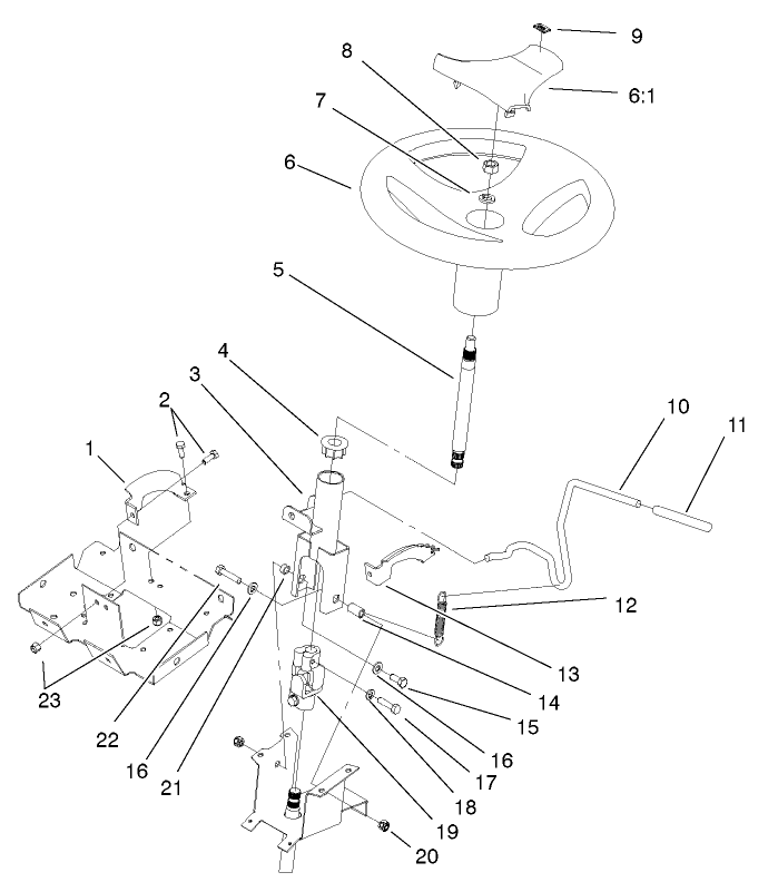 Steering Wheel And Tilt Assembly