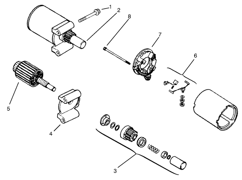 Starting System Assembly Assembly Kohler Models Cv460s 26505 And Cv460s 26506