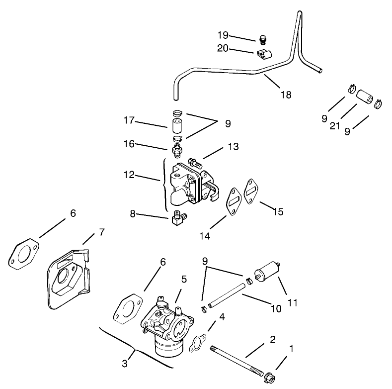 Fuel System Assembly Kohler Models Cv460s 26505 And Cv460s 26506