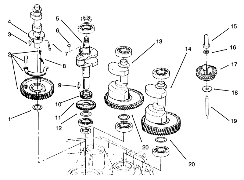 Crankshaft and Camshaft Assembly