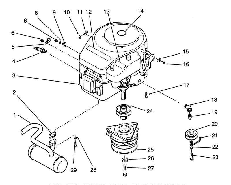 Engine And Clutch Assembly