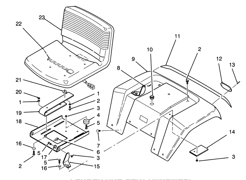 Fender And Seat Assembly