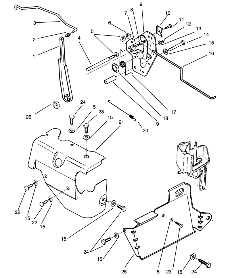Governor Linkage and Cover Assembly